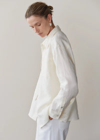 Donni Relaxed Linen Cream Shirt