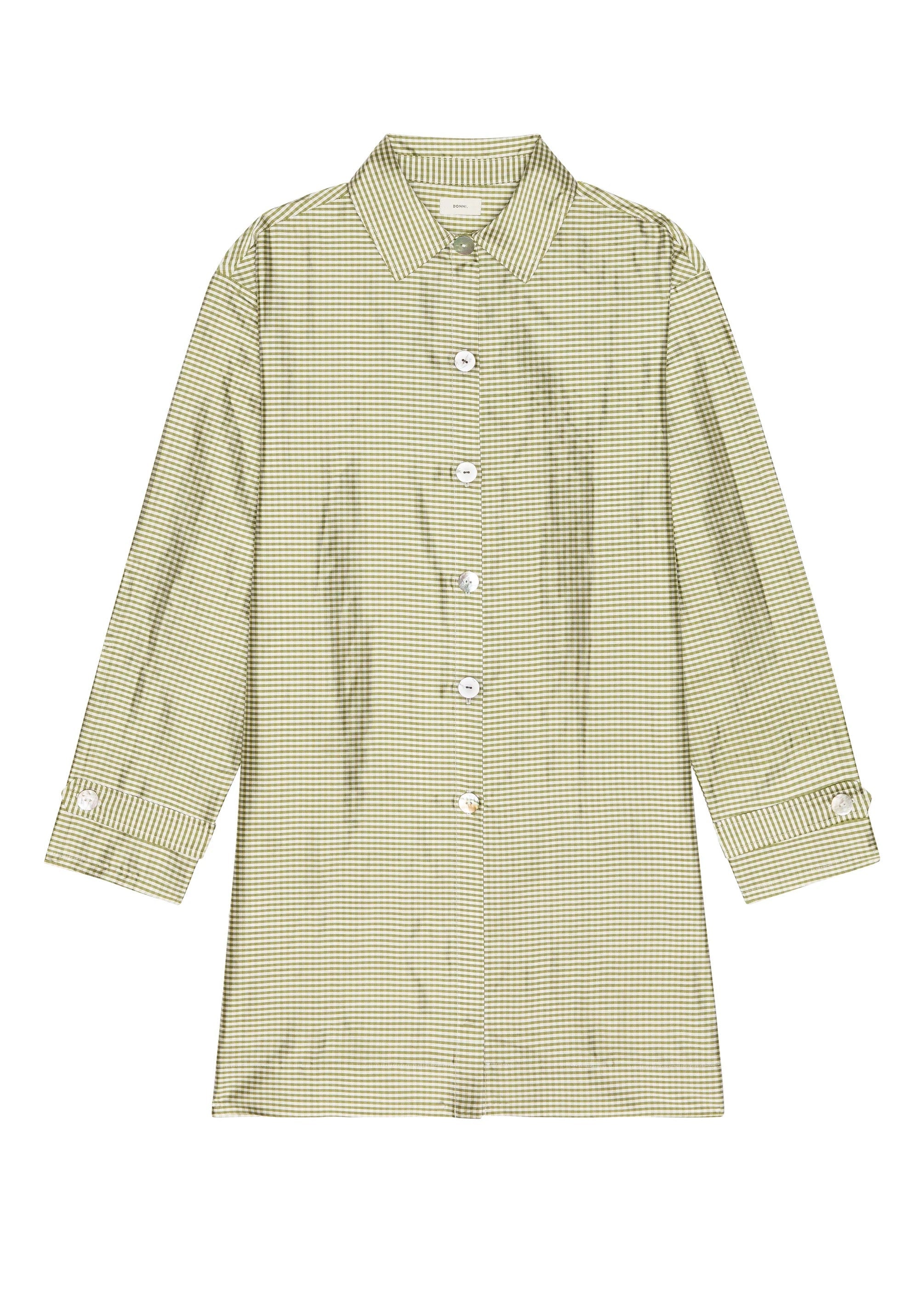 Donni Silk Taffeta Gingham Jacket
