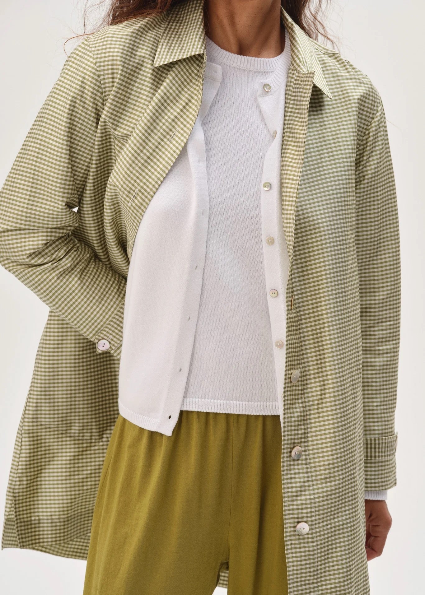 Donni Silk Taffeta Gingham Jacket