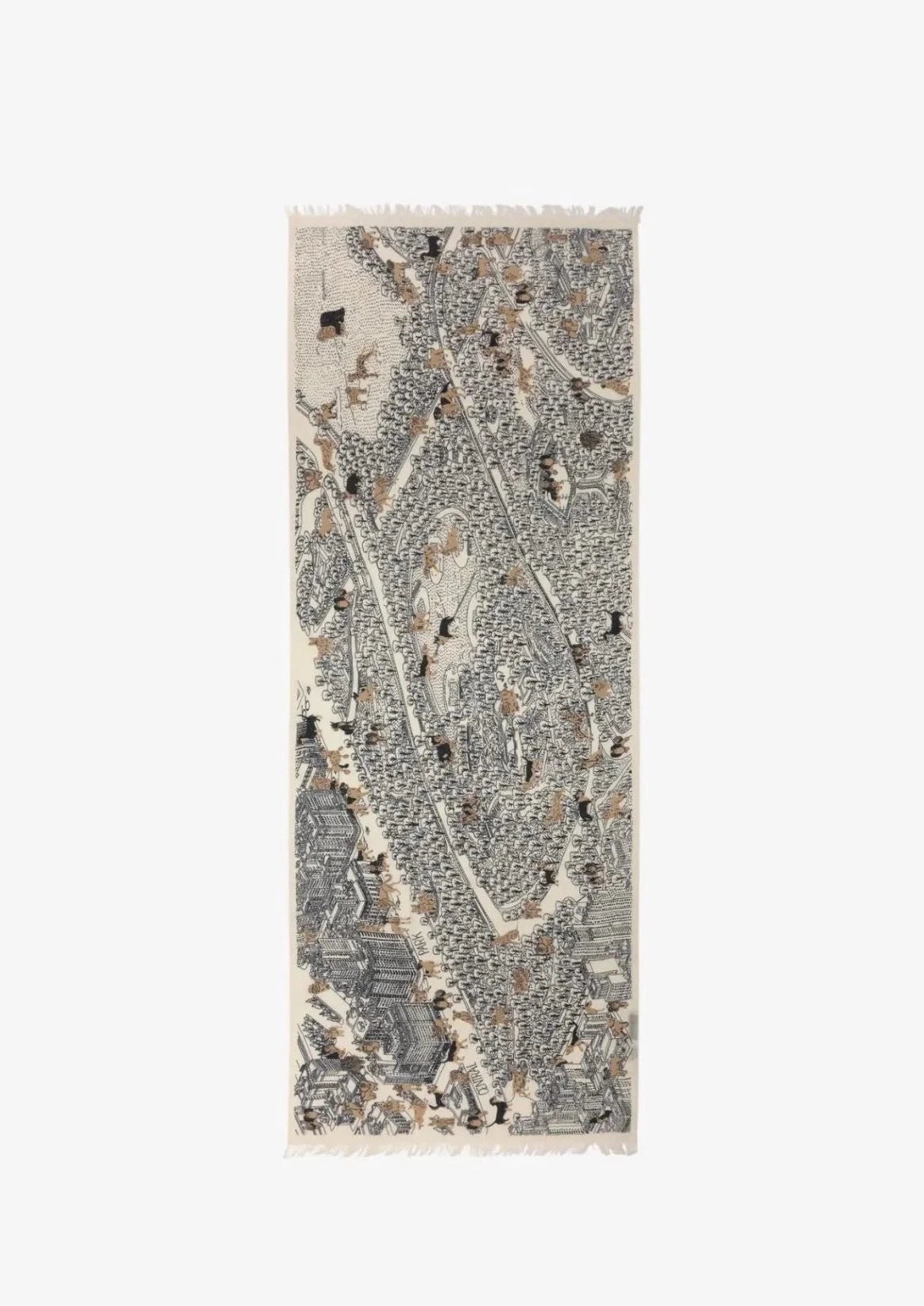 White Central Park Scarf