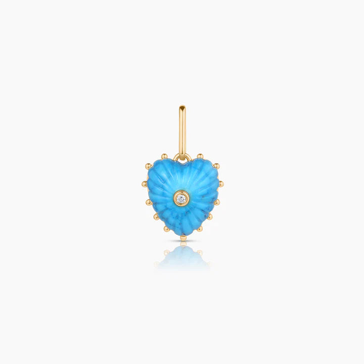 Isabel Howlite Heart Charm
