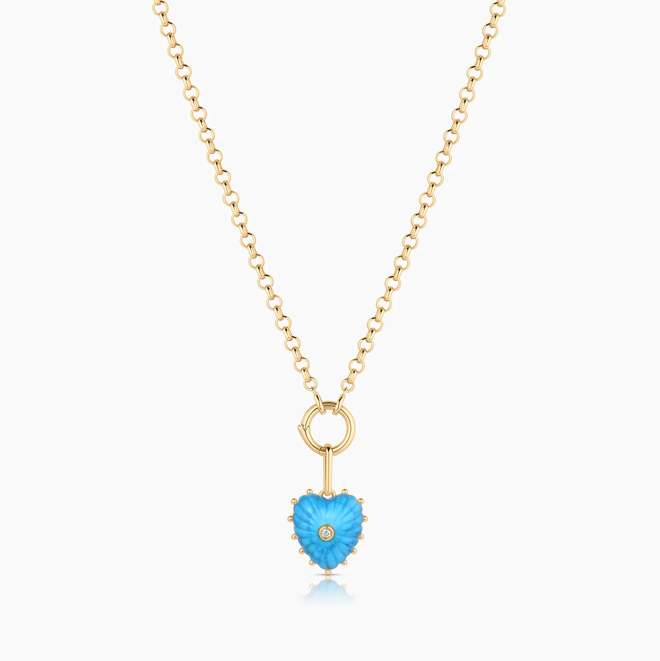 Isabel Howlite Heart Charm