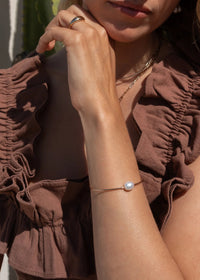 Isla Pearl Bangle Bracelet
