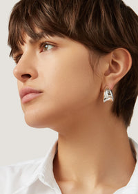 Nouveaux Puff Earrings Silver