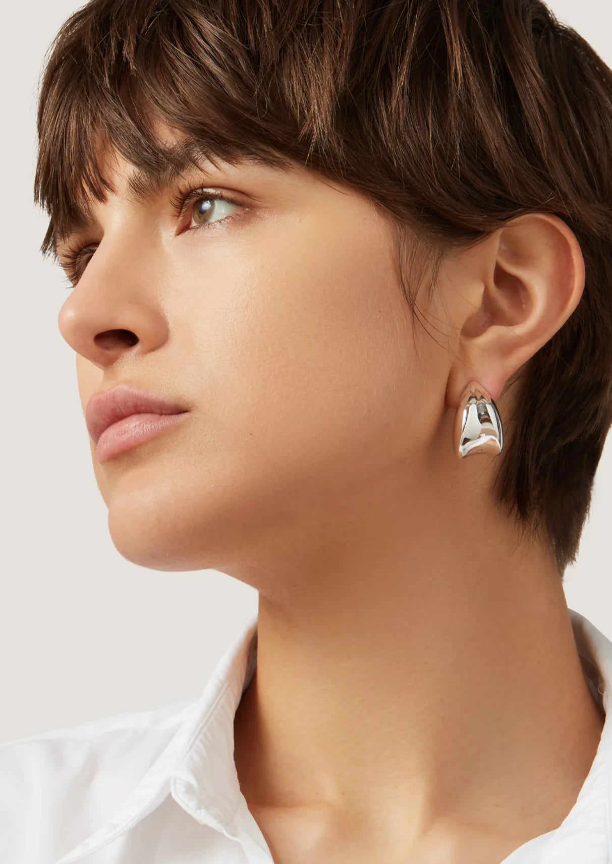 Nouveaux Puff Earrings Silver