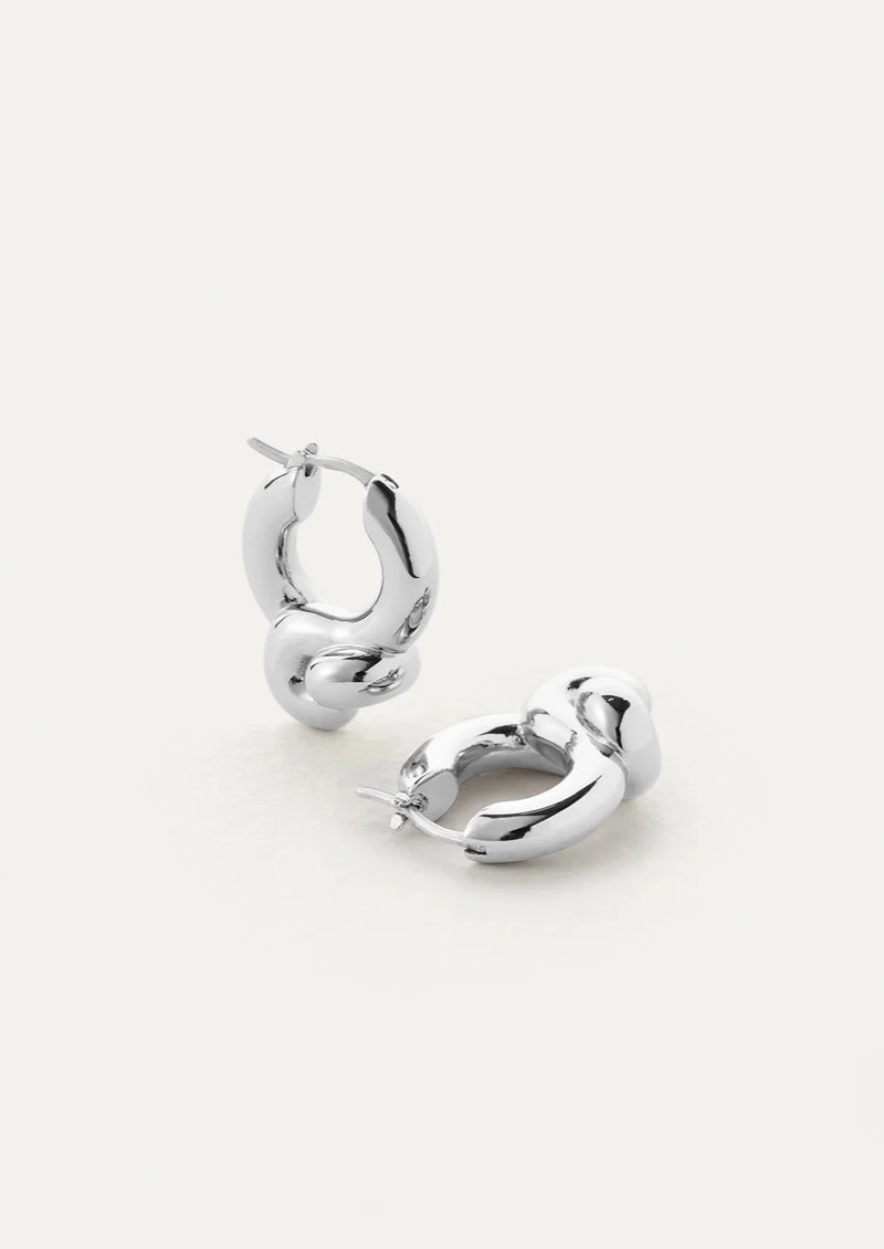 Maeve Hoop Earrings - Silver Small