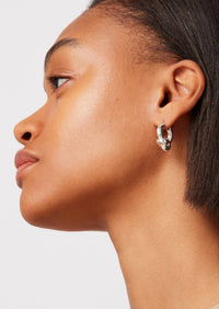 Maeve Hoop Earrings - Silver Small