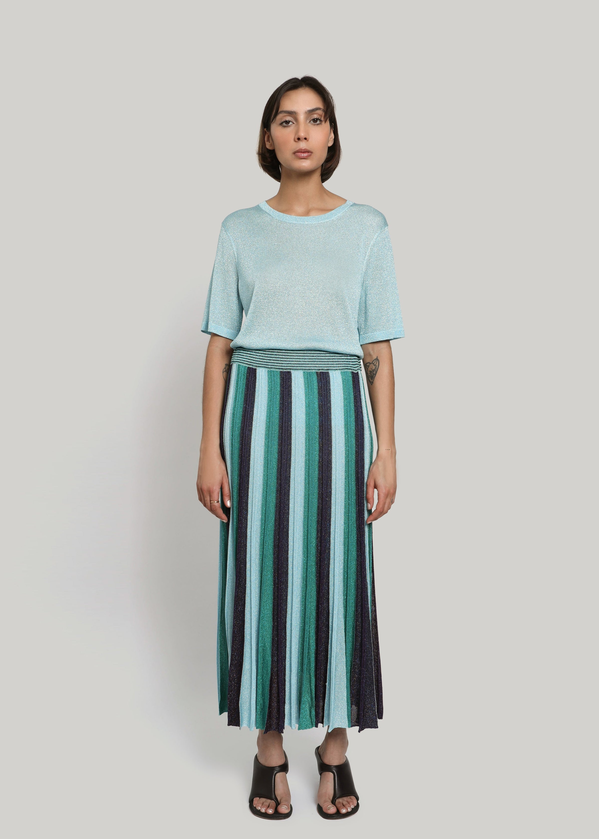 GALA Pleated Long Skirt