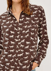 Rails Kate Top Espresso w/ Ivory Horses