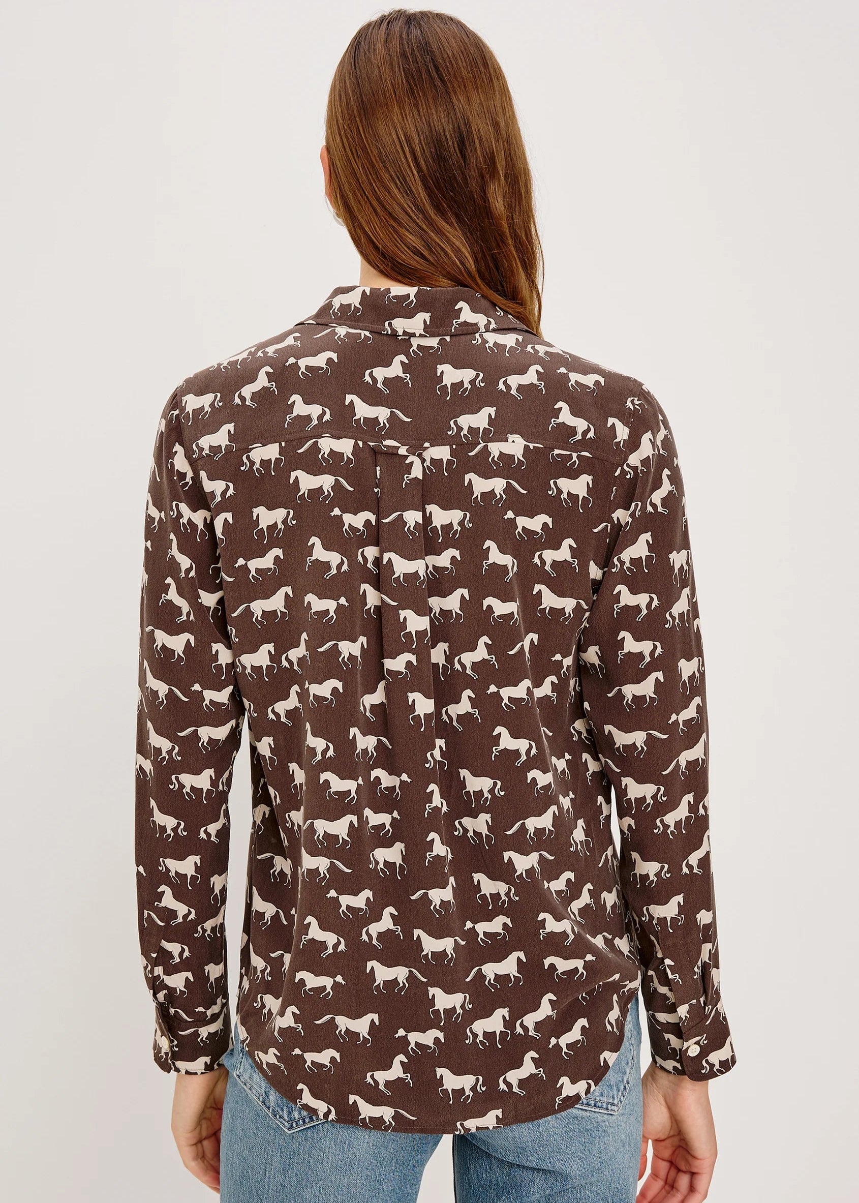 Rails Kate Top Espresso w/ Ivory Horses