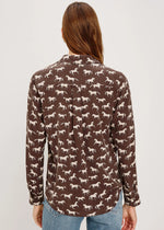 Rails Kate Top Espresso w/ Ivory Horses