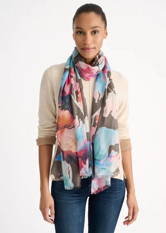 Kinross Highland Blooms Scarf