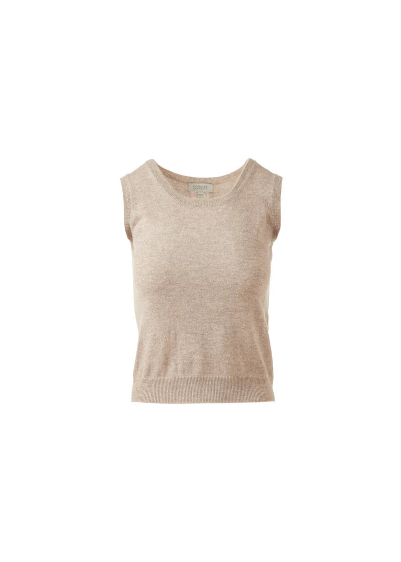 Kinross Scoopneck Tank Taupe