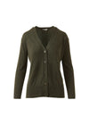 Kinross Hi-Low Easy Button Cardigan Loden