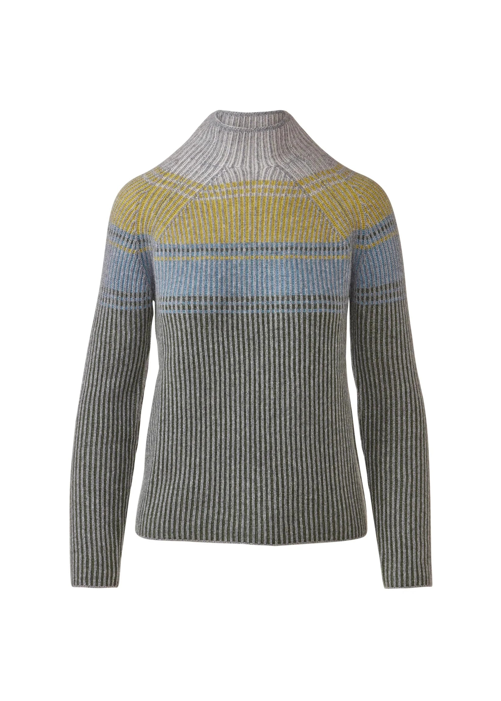 Kinross Plaited Rib Colorblock Funnel