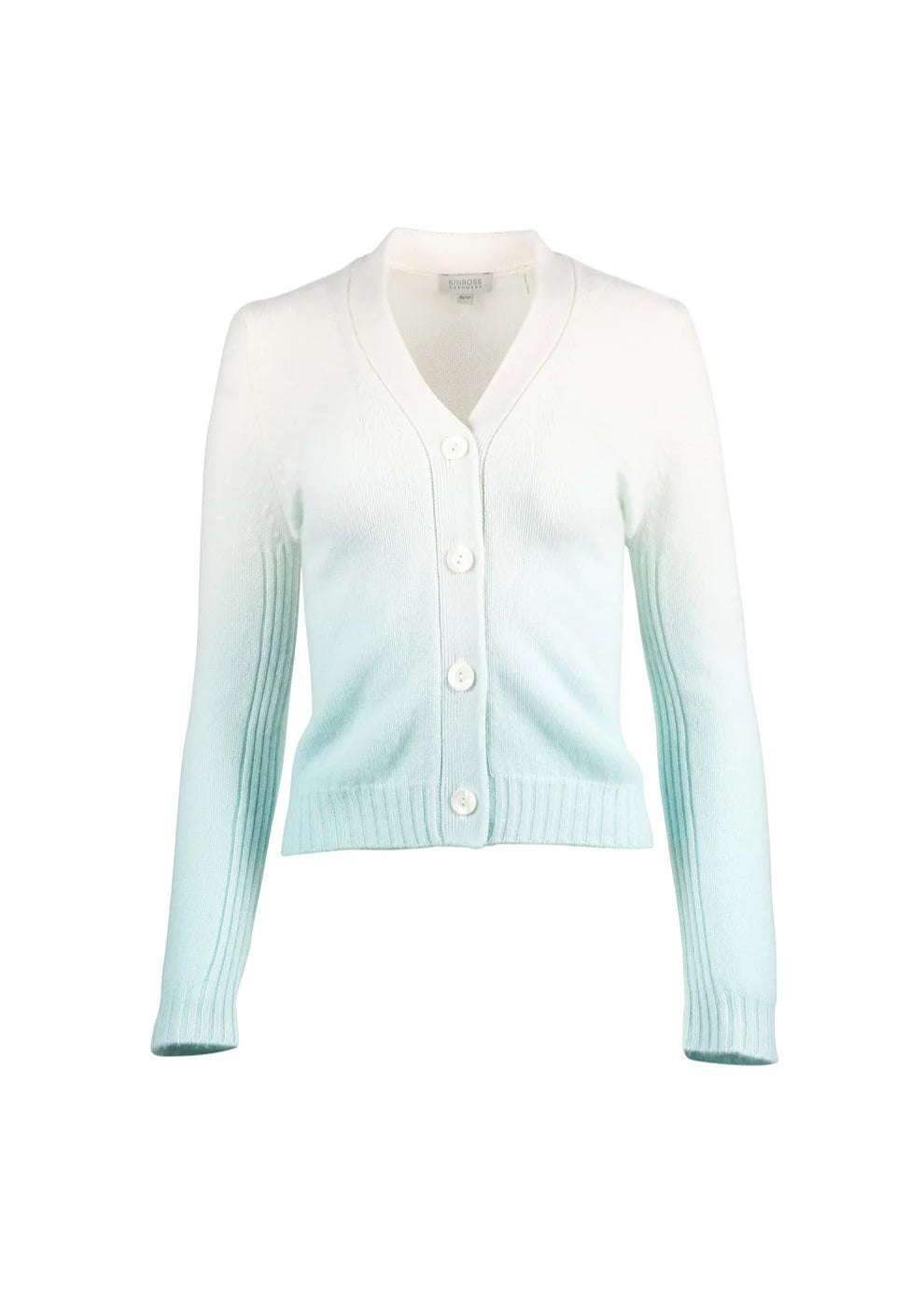 Kinross Ombree Vee Cardigan Aquatic