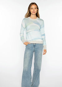 Kinross Landscape Print Pullover Skyway Multi