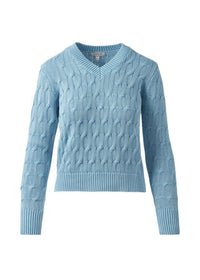Kinross Stonewash Cable Vee Water
