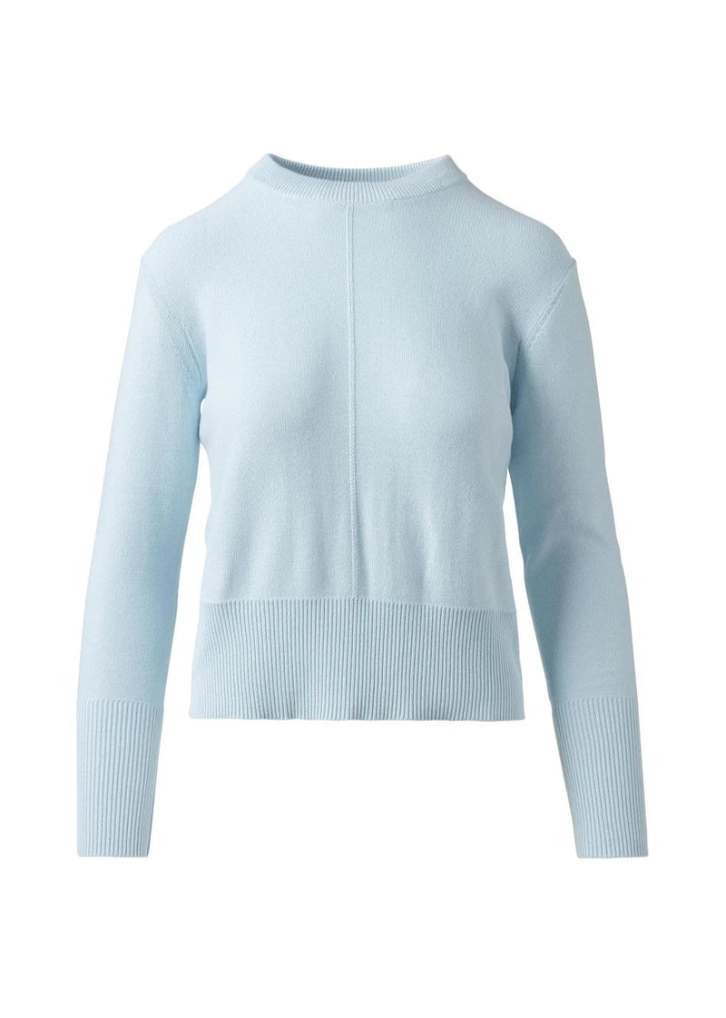 Kinross Rib Trim Crew Opal