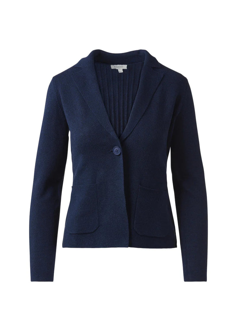 Kinross Back Rib Blazer Navy