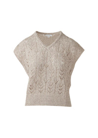 Kinross Sequin Cap Sleeve Vee Straw