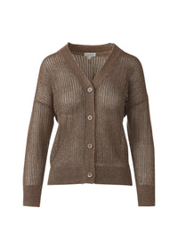 Kinross Open Texture Cardigan Saddle