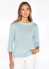 Kinross Elbow Sleeve Pullover Crystal