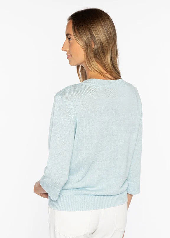 Kinross Elbow Sleeve Pullover Crystal