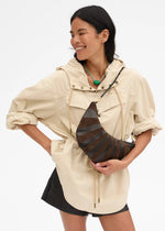 Clare V Lune Sunburst Black/Chocolate