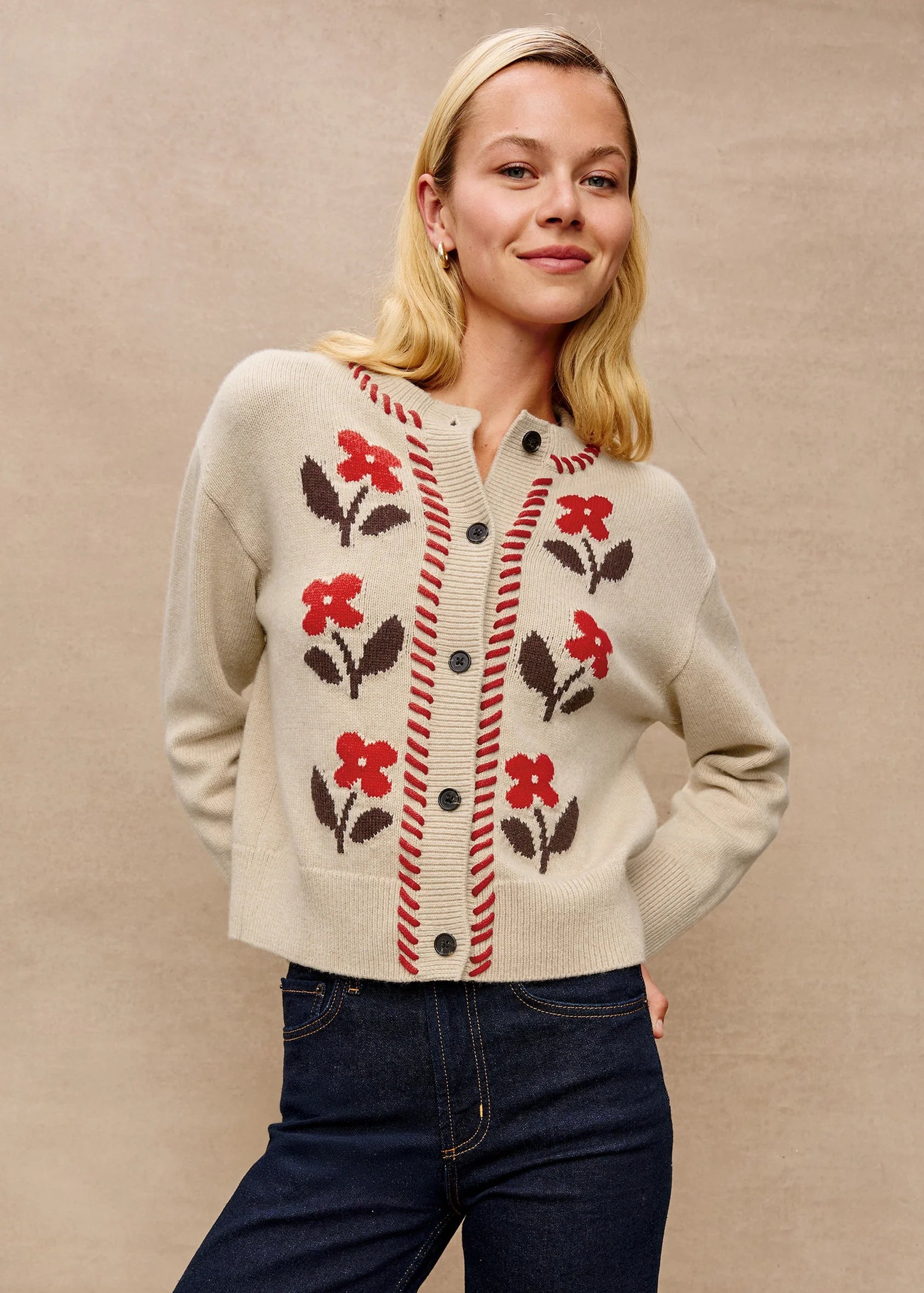 Rails Mavie Cardigan Carmine Floral