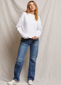 perfectwhitetee Mayer Fleece Pullover White