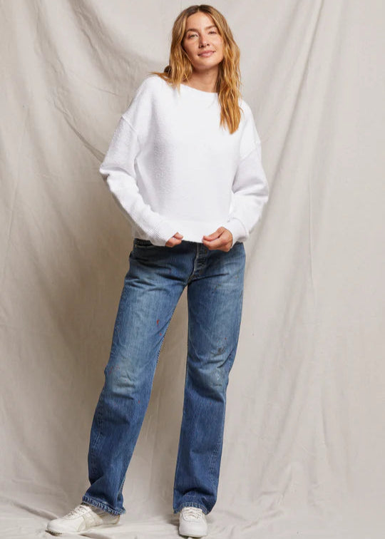 perfectwhitetee Mayer Fleece Pullover White