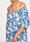 Capri Indigo Crackle Dress