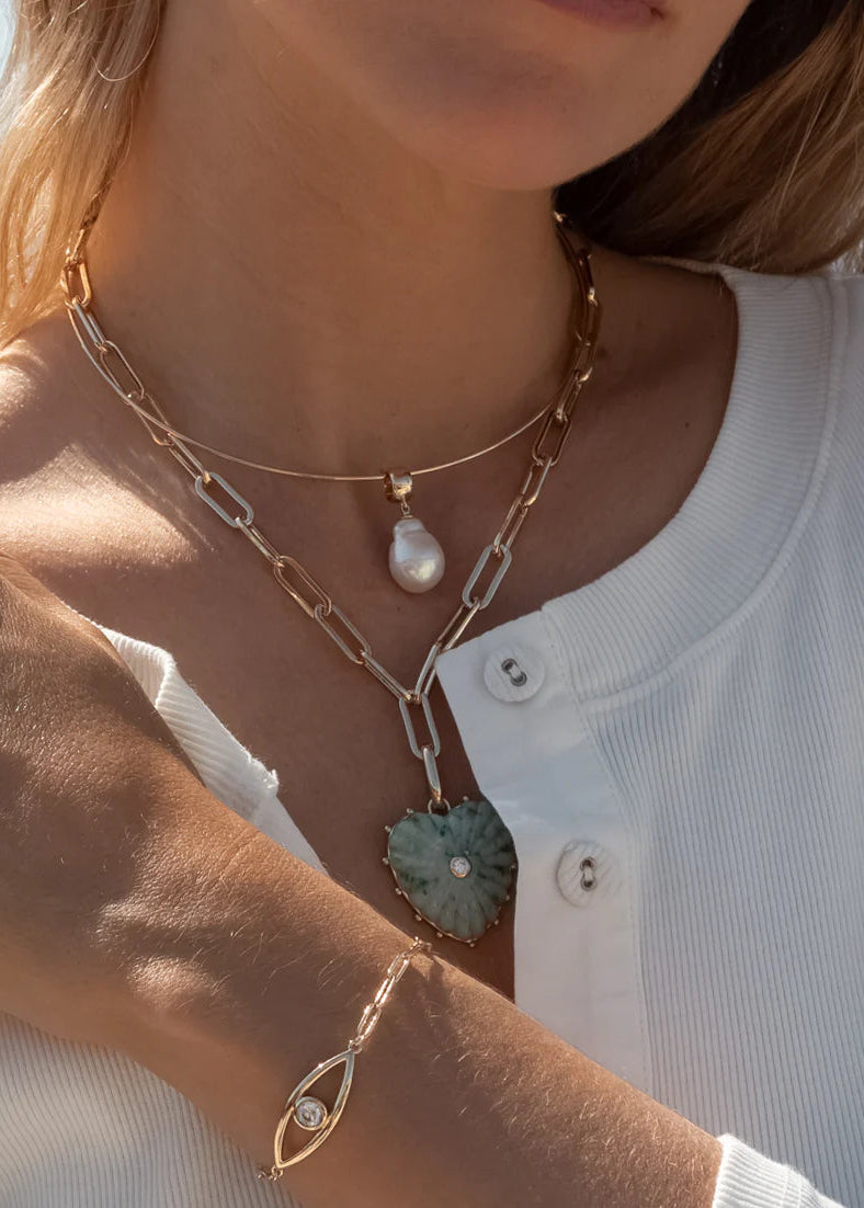 Talia Pearl Bail Charm