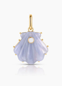Marea Blue Shell Clip Charm