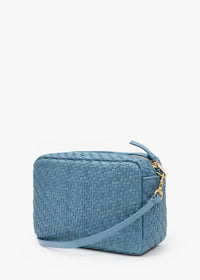 Clare V Marisol Woven Zig Zag Desert Blue