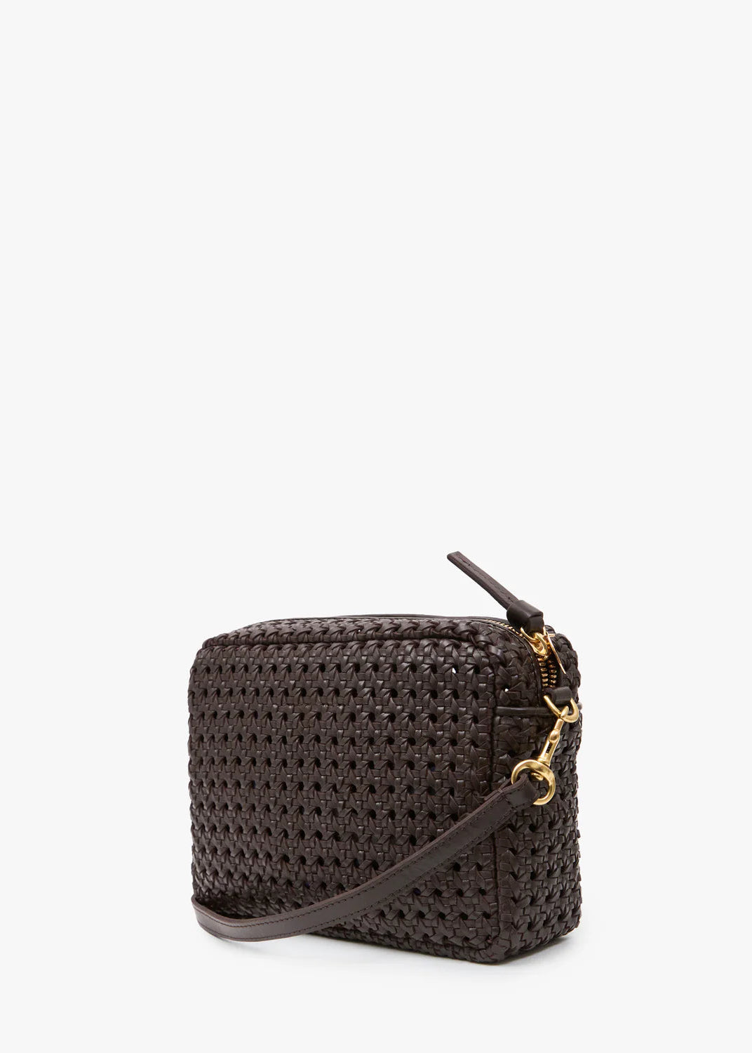 Clare V Midi Sac Chocolate Rattan