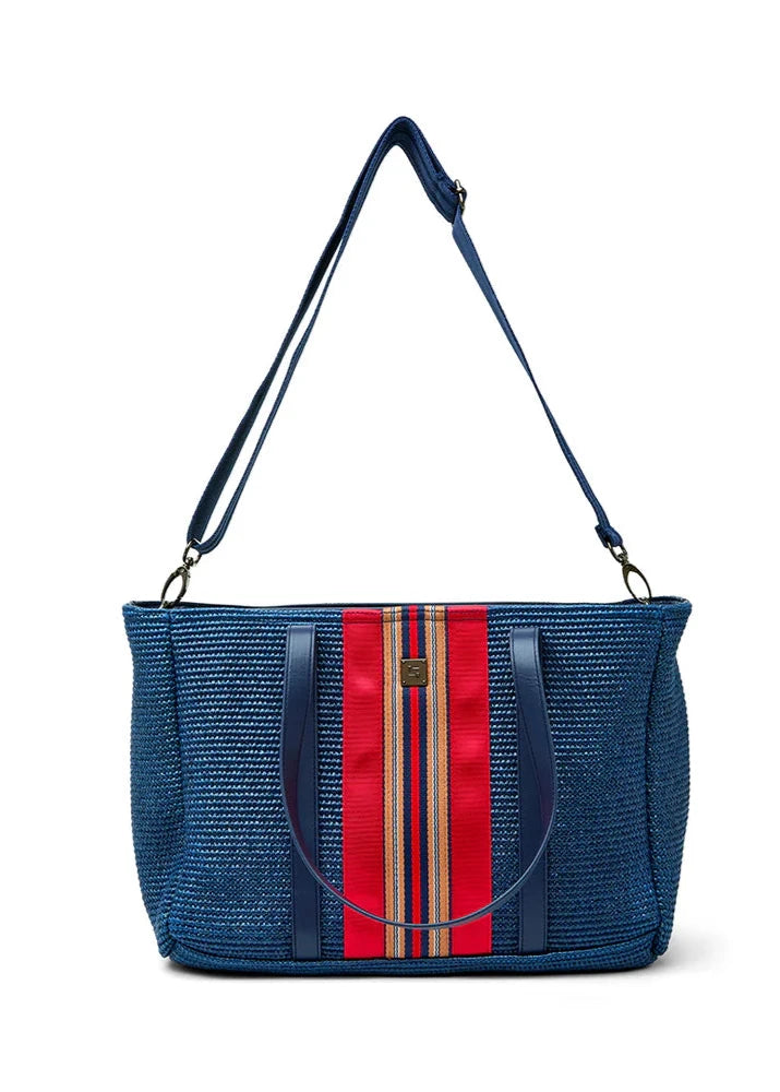 Coastal Escape Navy Tote