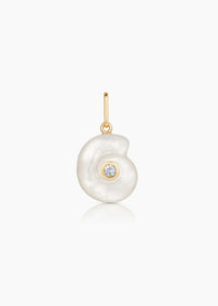 Nautilus MOP Spiral Shell Charm