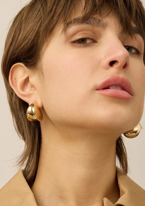 Nouveaux Puff Earrings Gold