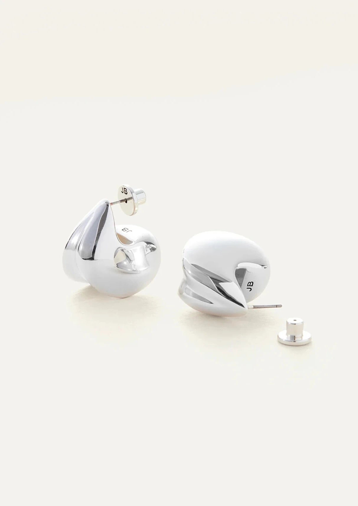 Nouveaux Puff Earrings Silver