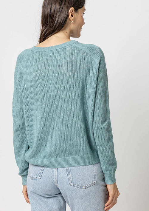 Saddle Sleeve Pullover Sweater