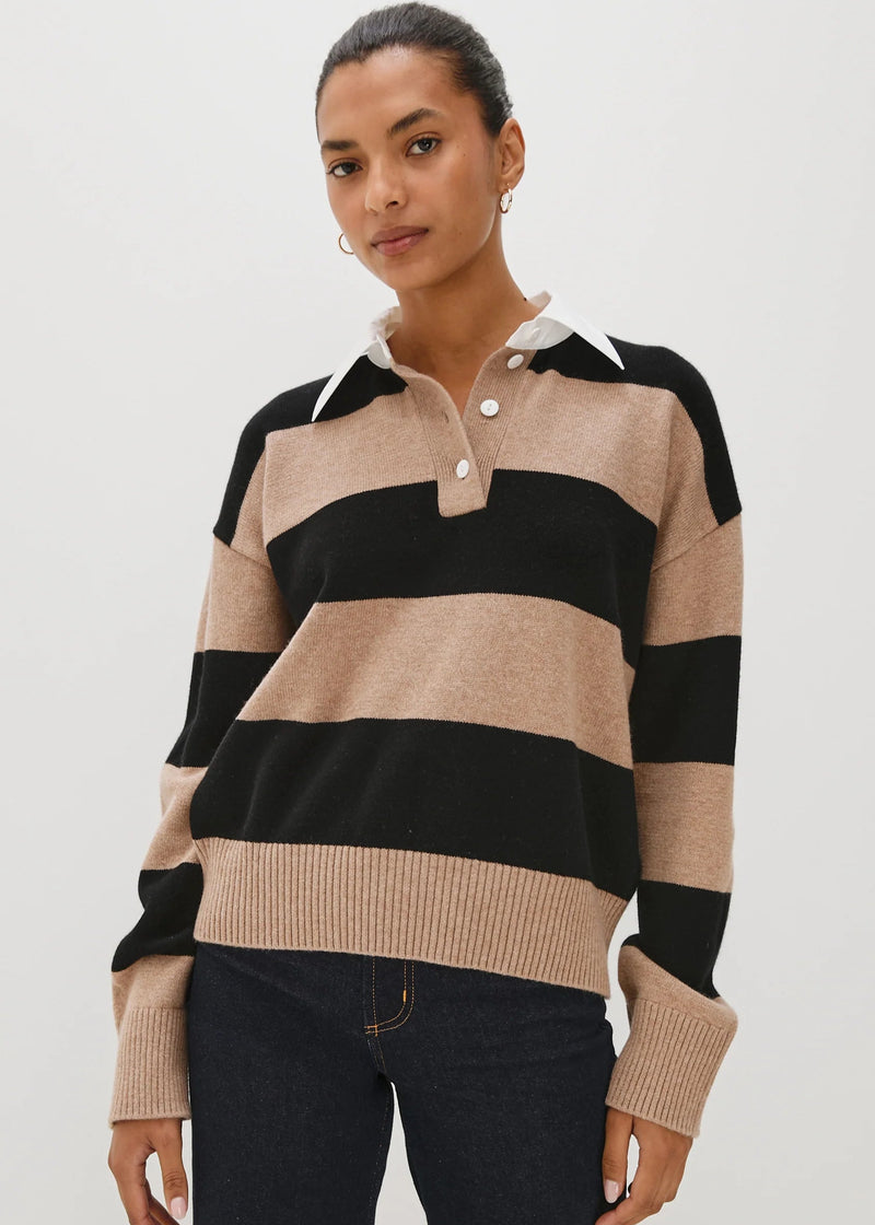 Rails Paxton Sweater Oatmeal Black