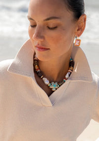 LF Tile Earrings Pink