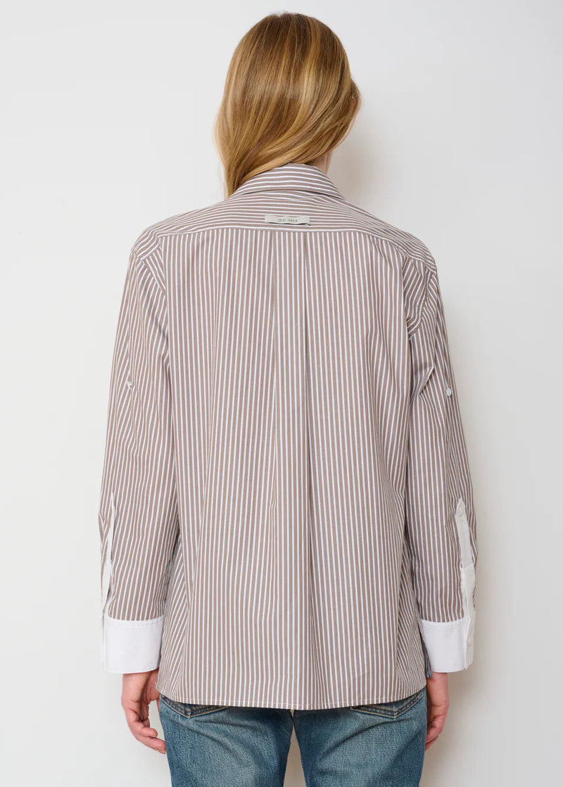 WE-AR4 Haze Shirt Dark Sand Stripe