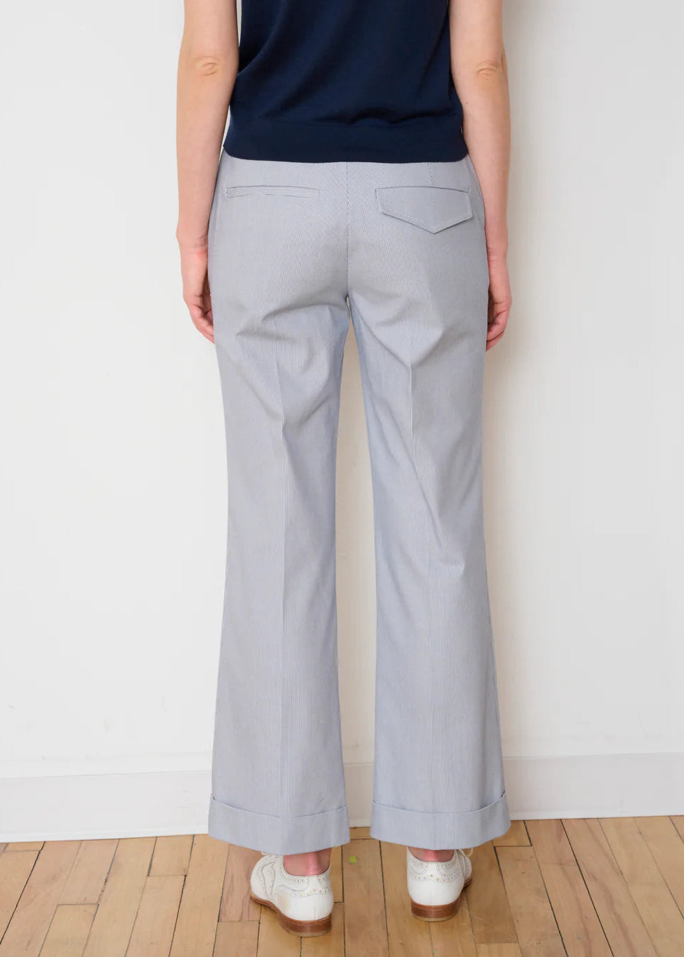 WE-AR4 Parker Pant Navy Pinstripe