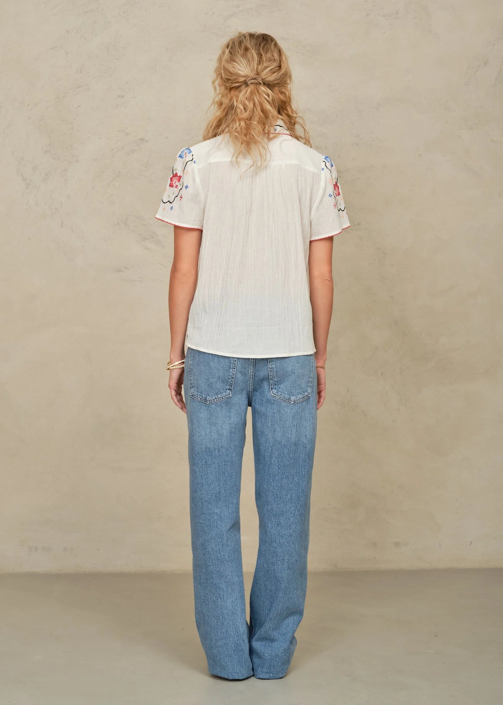 MABE Ruby Multi Embroidered Top