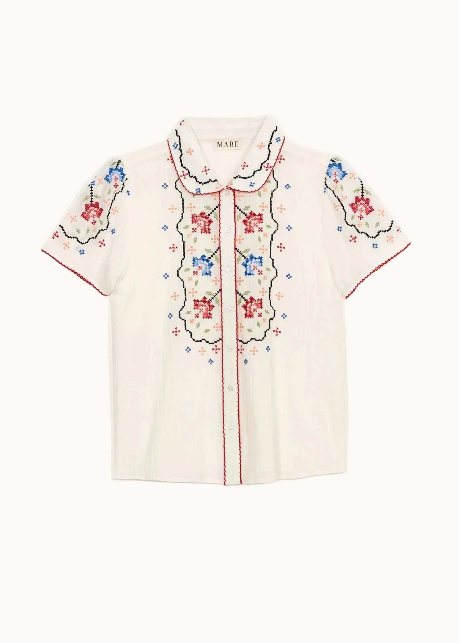 MABE Ruby Multi Embroidered Top