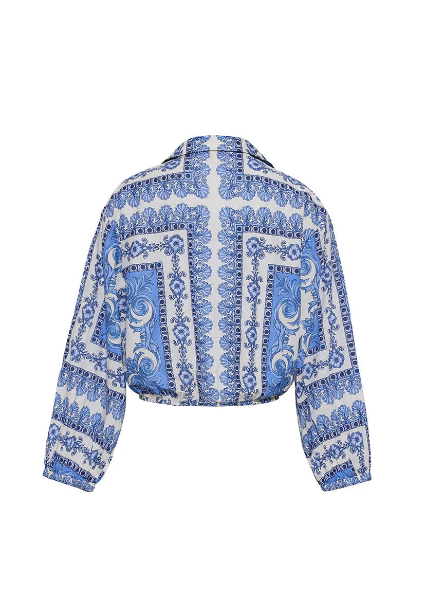 Cara Cara Rumson Top Hudson Scarf Sky