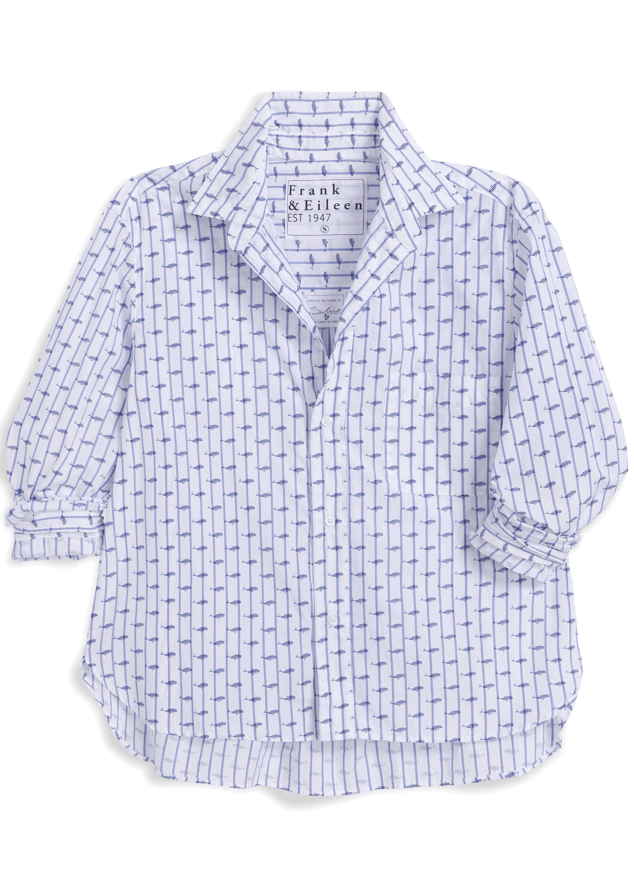 F&E Silvio Stripe Whale Button Up
